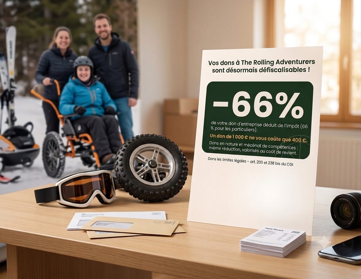 Vos dons à The Rolling Adventurers sont désormais défiscalisables !
